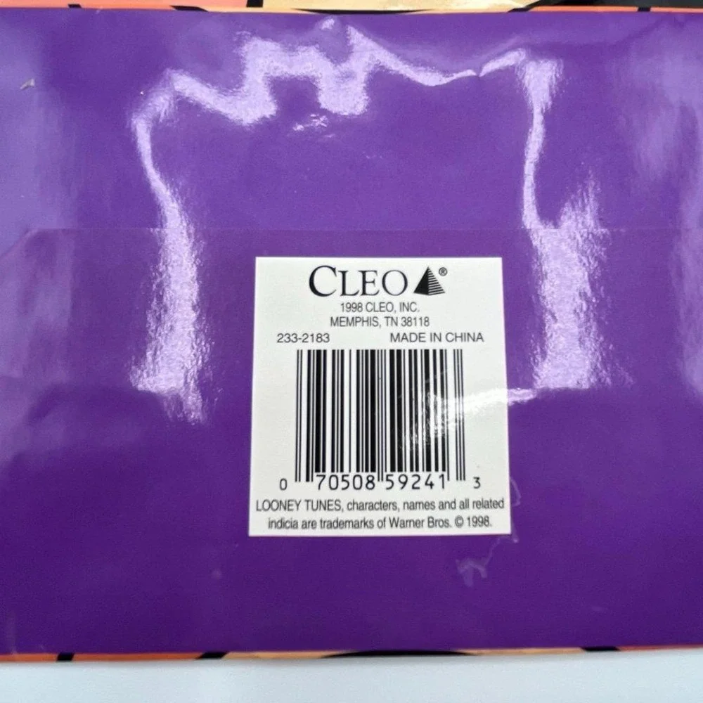 Vintage 1998 Looney Tunes Taz Halloween Trick or Treat Candy‎ Bag CLEO